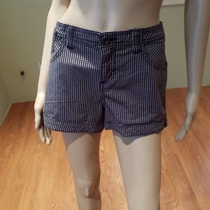 Guess Black And Gray Checkered Shorts Size 30